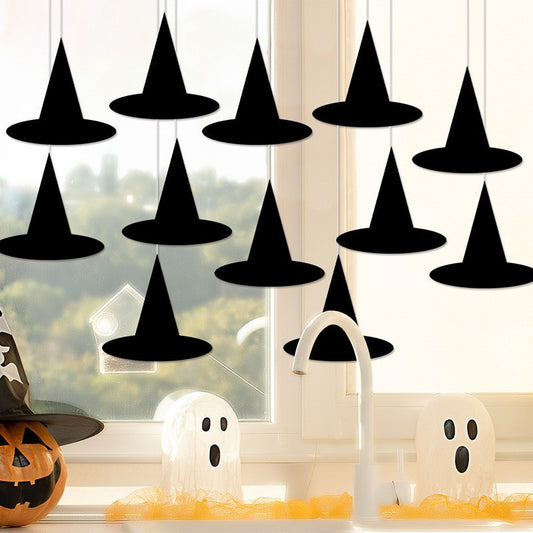 Amazon'S New Halloween Party Creative Witch Hat Paper Pendant Party Scene Decoration