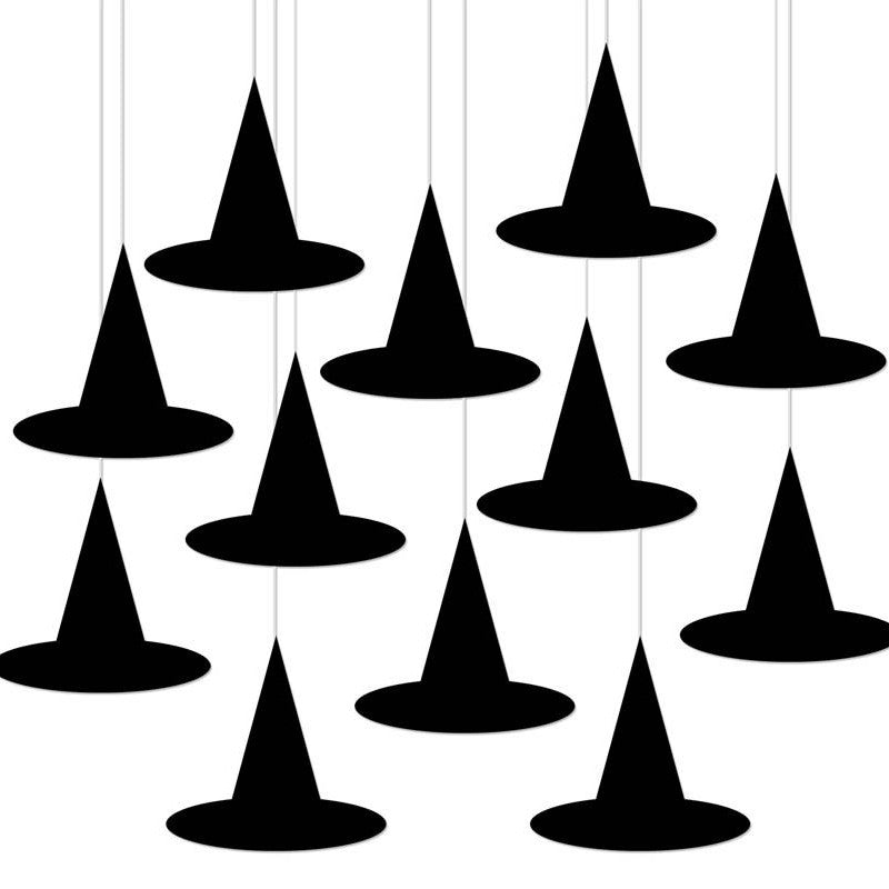 Amazon'S New Halloween Party Creative Witch Hat Paper Pendant Party Scene Decoration