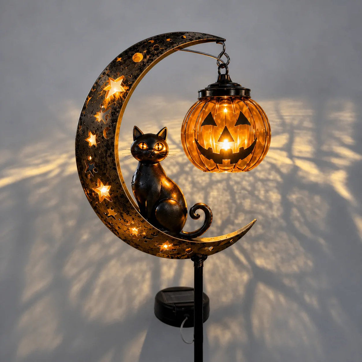 🎃 Halloween Early Bird Sale | 55% OFF Pumpkin Moon Garden Stake Light
