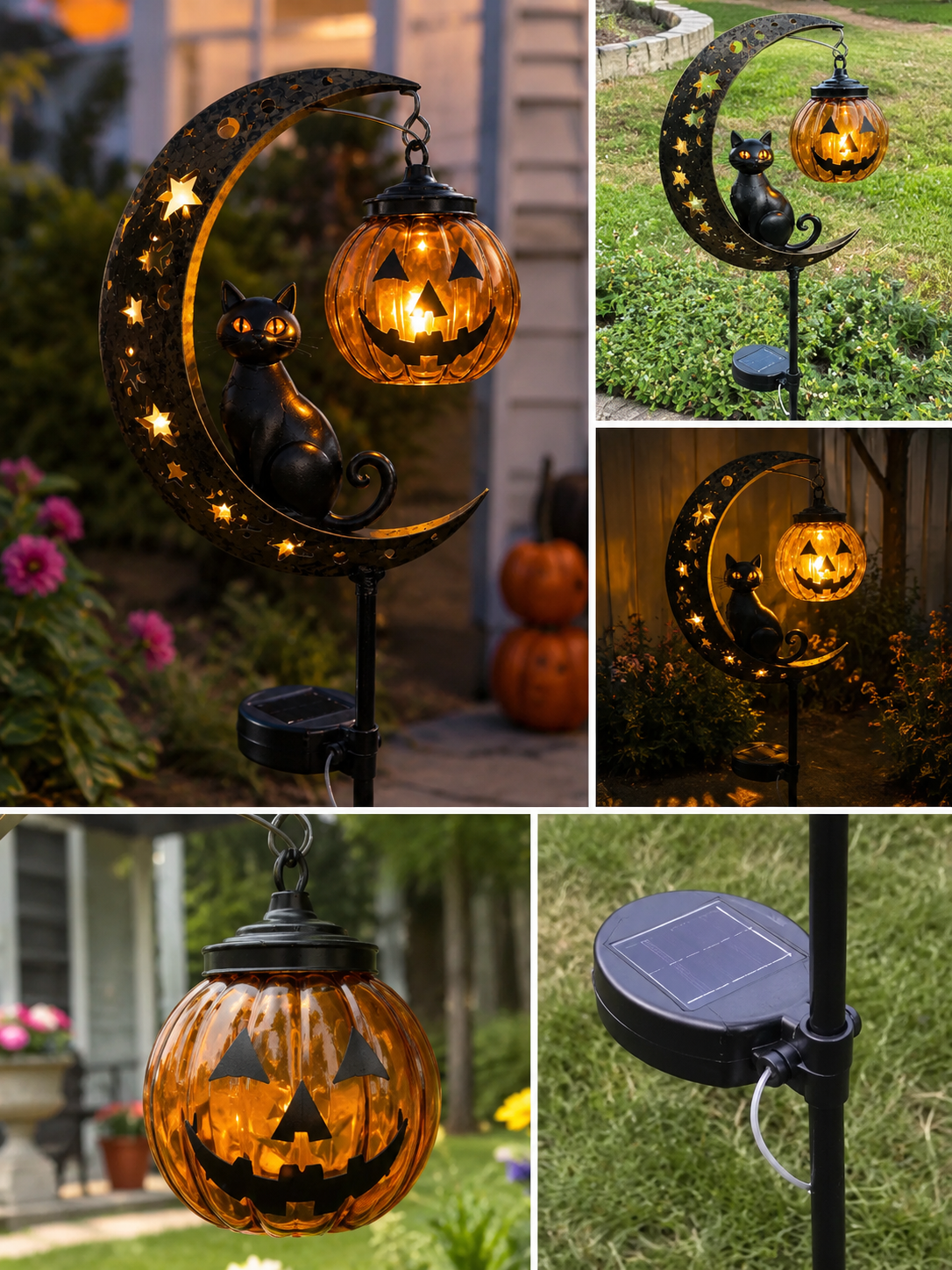 🎃 Halloween Early Bird Sale | 55% OFF Pumpkin Moon Garden Stake Light