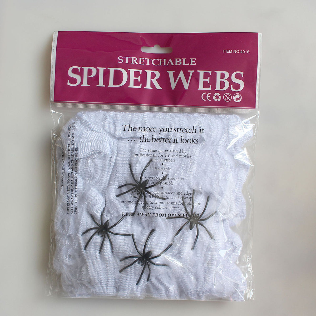 Cross-Border Halloween Spider Web Triangle Web Simulation Big Spider Plush Spider Secret Room Haunted House Decoration And Layout Props