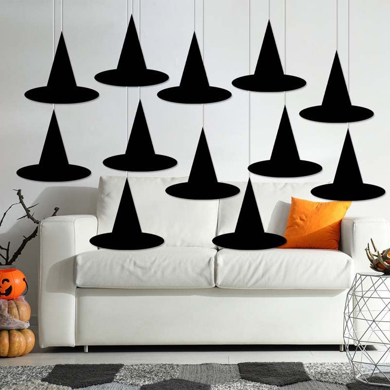 Amazon'S New Halloween Party Creative Witch Hat Paper Pendant Party Scene Decoration