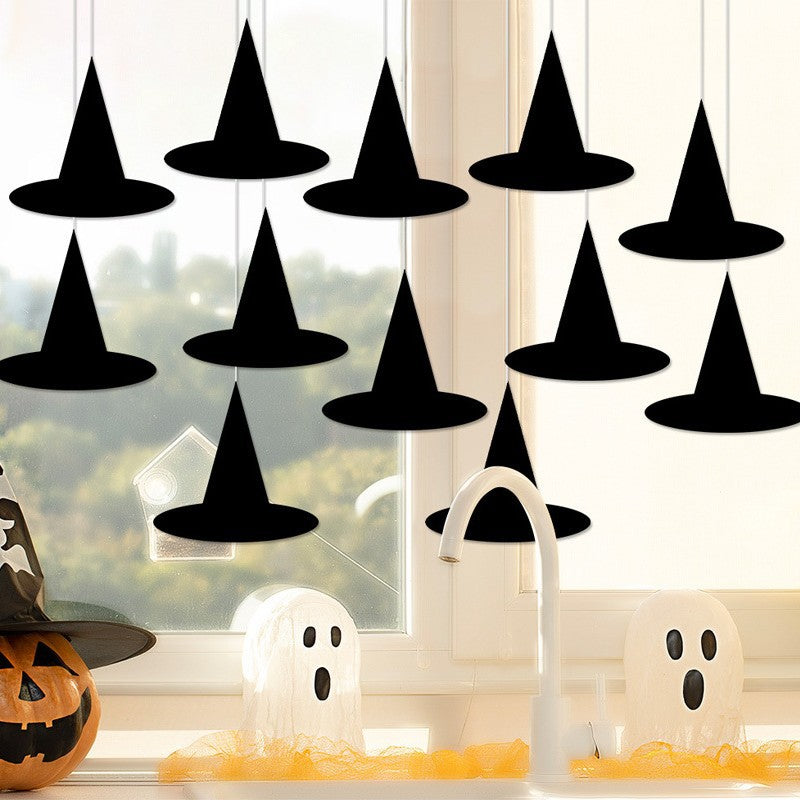 Amazon'S New Halloween Party Creative Witch Hat Paper Pendant Party Scene Decoration