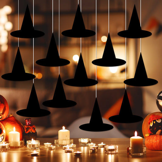 Amazon'S New Halloween Party Creative Witch Hat Paper Pendant Party Scene Decoration