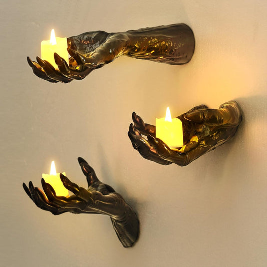 Cross-Border New Halloween Decoration Horror Ghost Hand Props-Halloween Devil Hand Prosthetic Hand Desktop Ornaments
