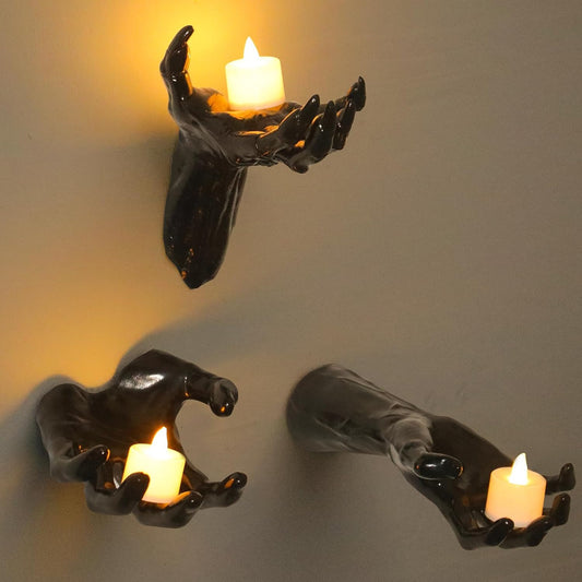 Cross-Border New Halloween Decoration Horror Ghost Hand Props-Halloween Devil Hand Prosthetic Hand Desktop Ornaments