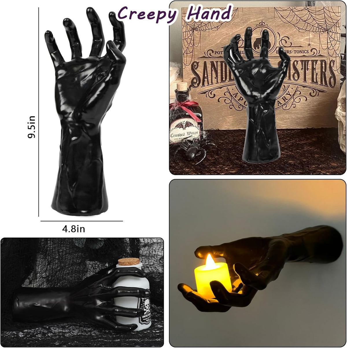 Cross-Border New Halloween Decoration Horror Ghost Hand Props-Halloween Devil Hand Prosthetic Hand Desktop Ornaments