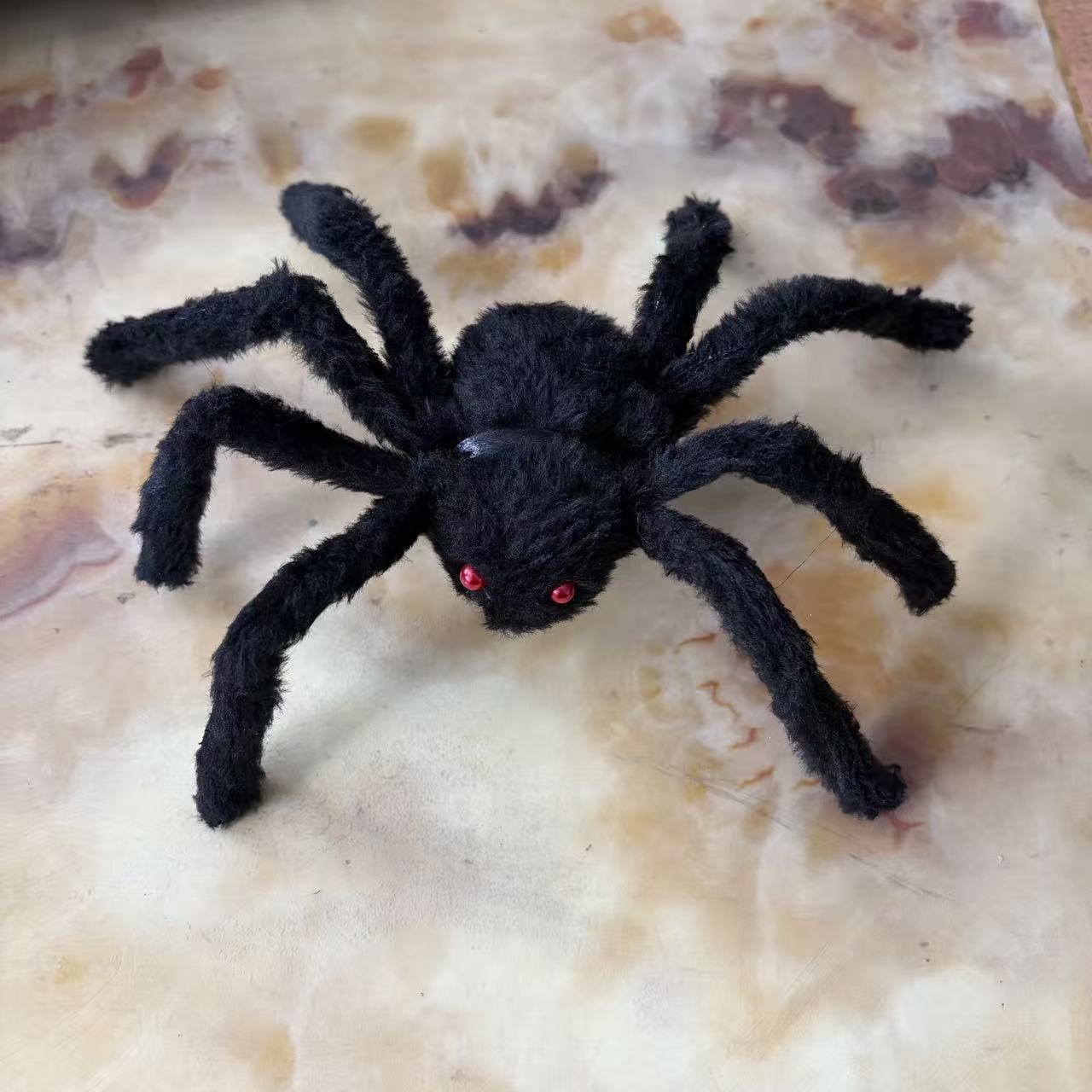 Cross-Border Halloween Spider Web Triangle Web Simulation Big Spider Plush Spider Secret Room Haunted House Decoration And Layout Props