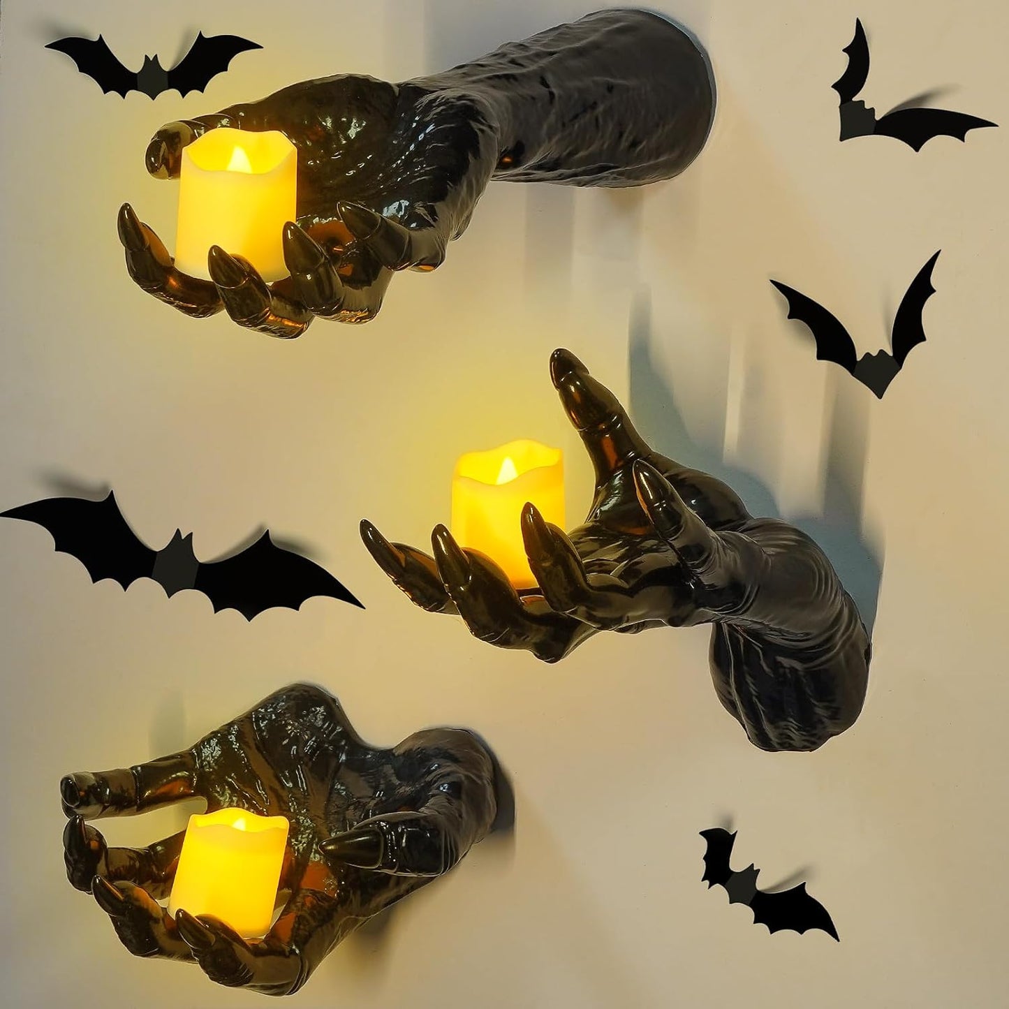 Cross-Border New Halloween Decoration Horror Ghost Hand Props-Halloween Devil Hand Prosthetic Hand Desktop Ornaments