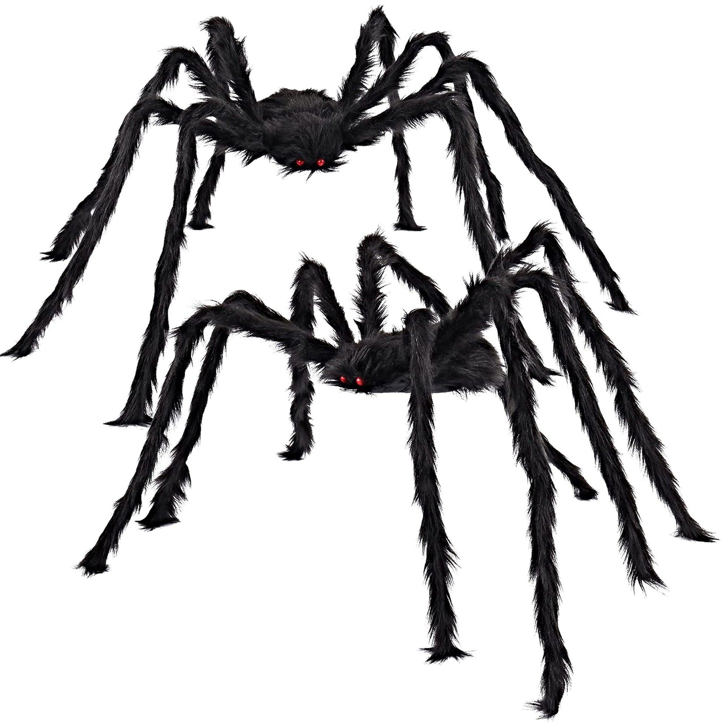 Cross-Border Halloween Spider Web Triangle Web Simulation Big Spider Plush Spider Secret Room Haunted House Decoration And Layout Props