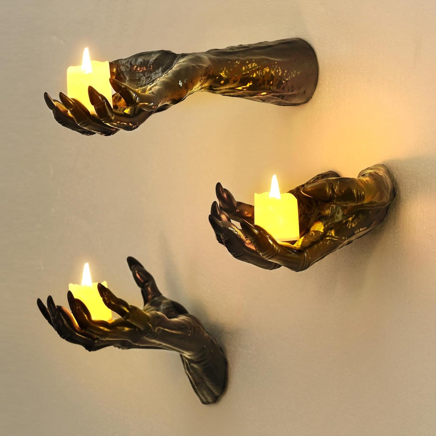 Cross-Border New Halloween Decoration Horror Ghost Hand Props-Halloween Devil Hand Prosthetic Hand Desktop Ornaments