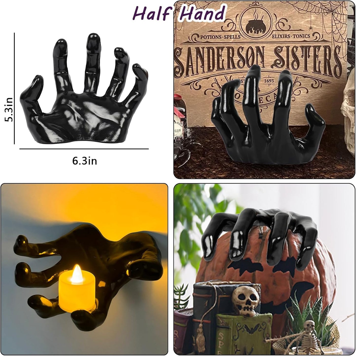 Cross-Border New Halloween Decoration Horror Ghost Hand Props-Halloween Devil Hand Prosthetic Hand Desktop Ornaments