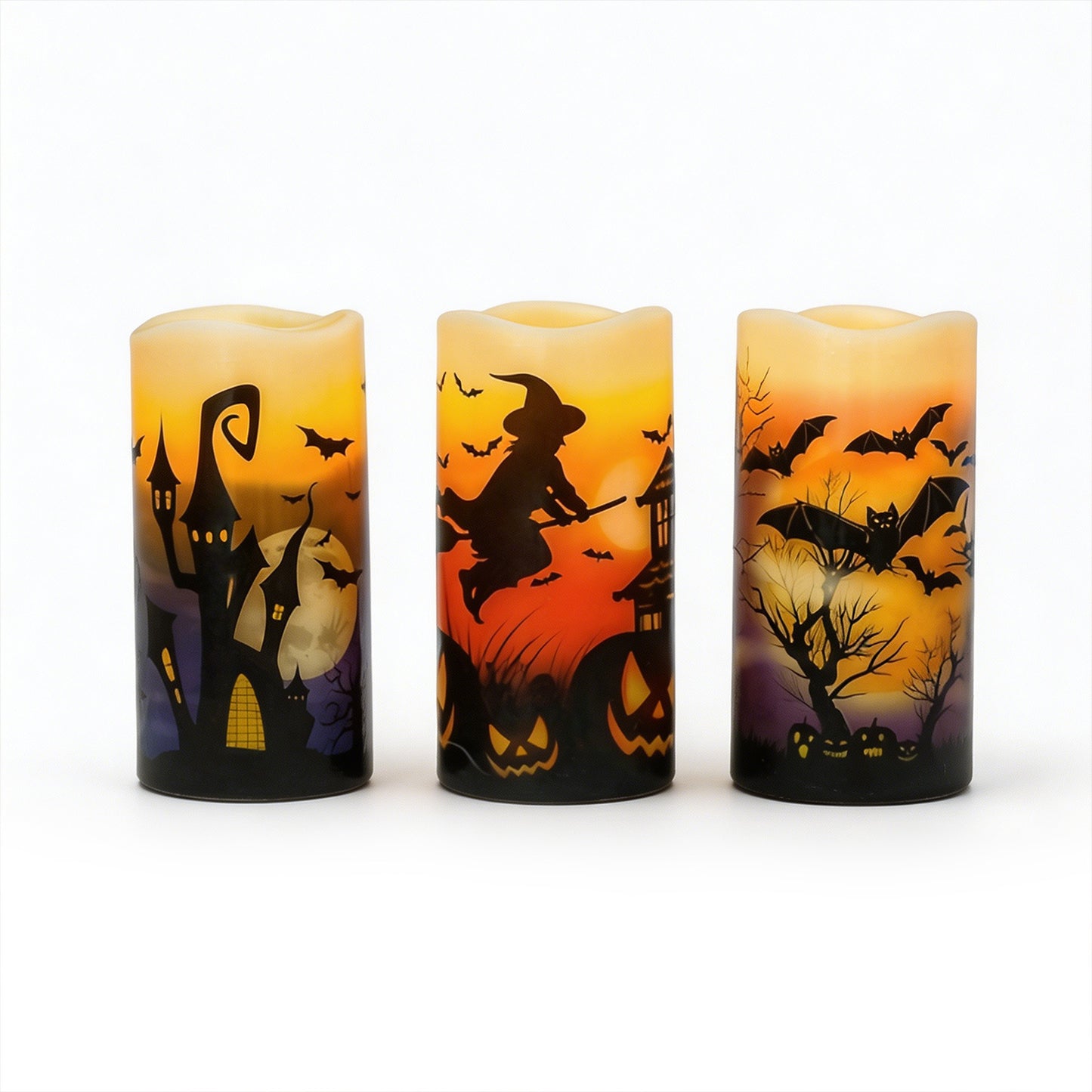 Dongchuangtai Halloween Electronic Candle Light Led Simulation Flameless Candle Remote Control Atmosphere Decoration Supplies