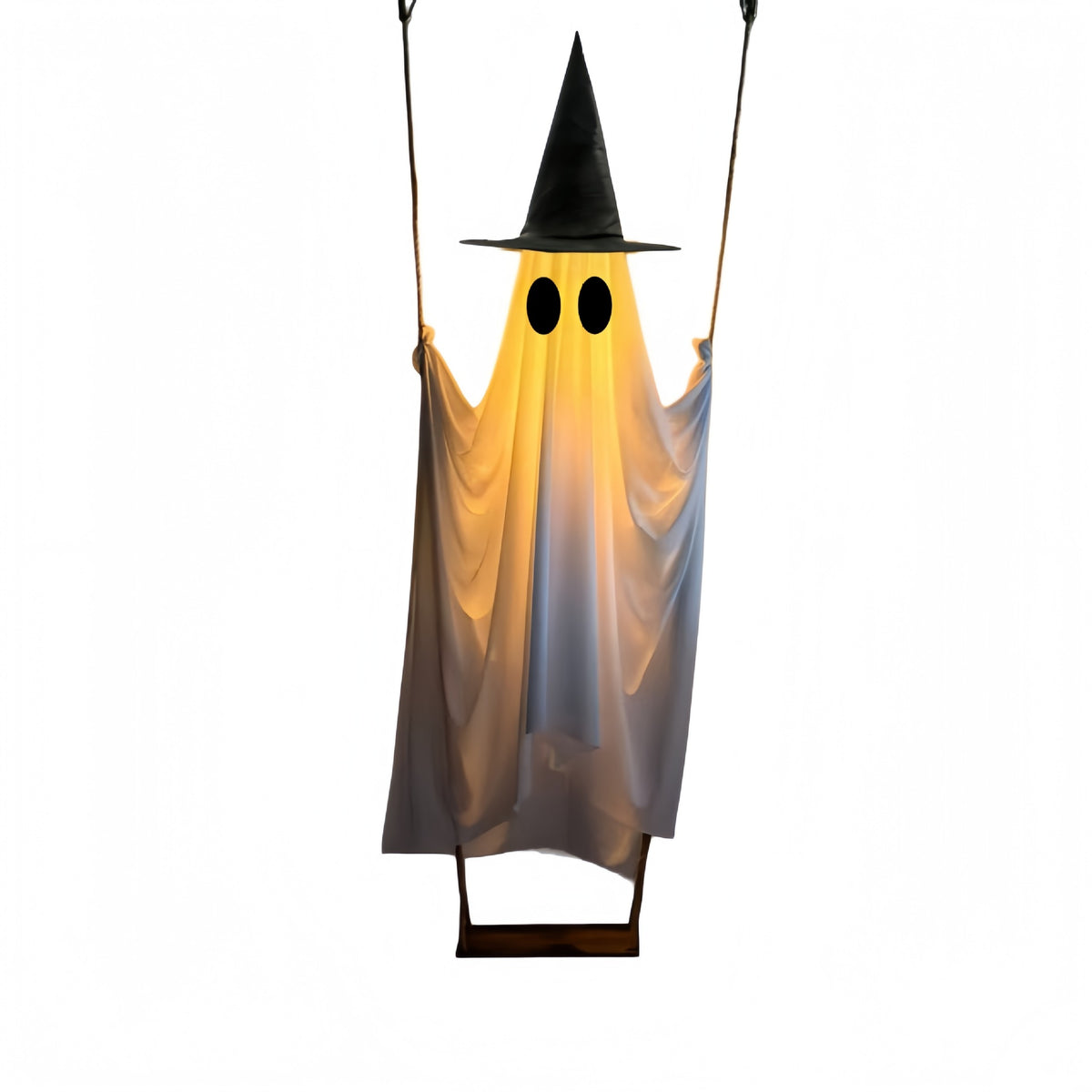 Cross-Border Halloween New Product Large Hanging Swing Ghost Cute Luminous Ghost Reported Lost Front Porch Courtyard Hanging Decoration